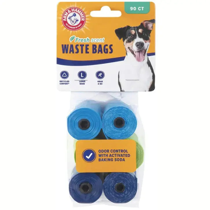 Arm and Hammer Dog Waste Refill Bags Fresh Scent Assorted Colors SpadezStore