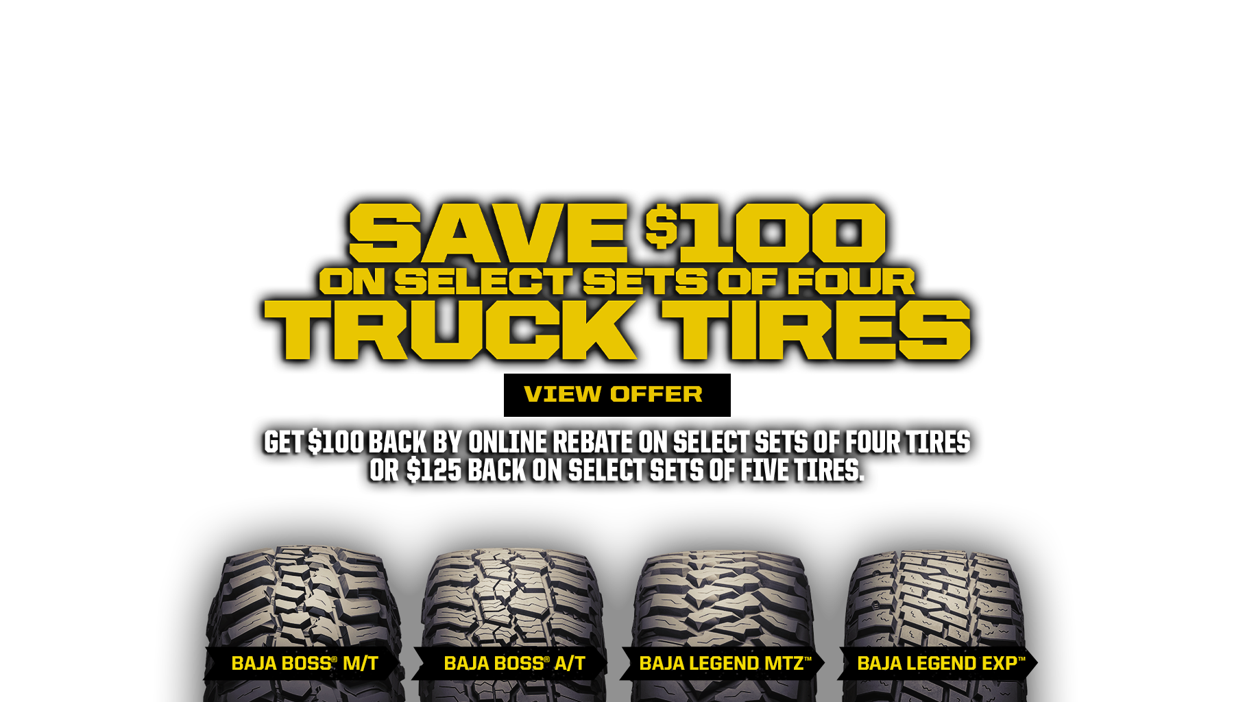 Mickey Thompson Tires 2025 Spring Rebate Program