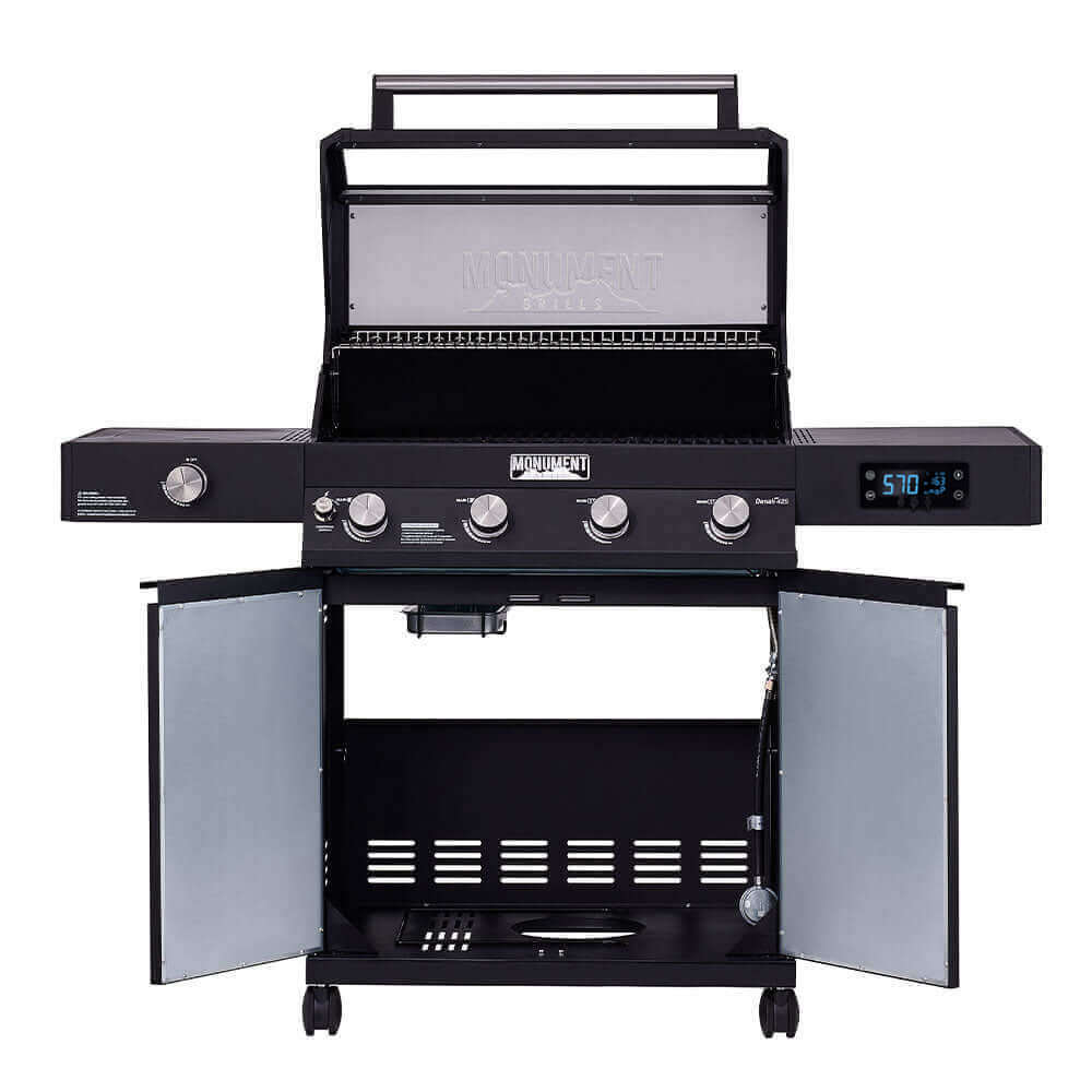 Monument Grills Denali 425 | Black Smart Tech Propane Gas Grill SpadezStore