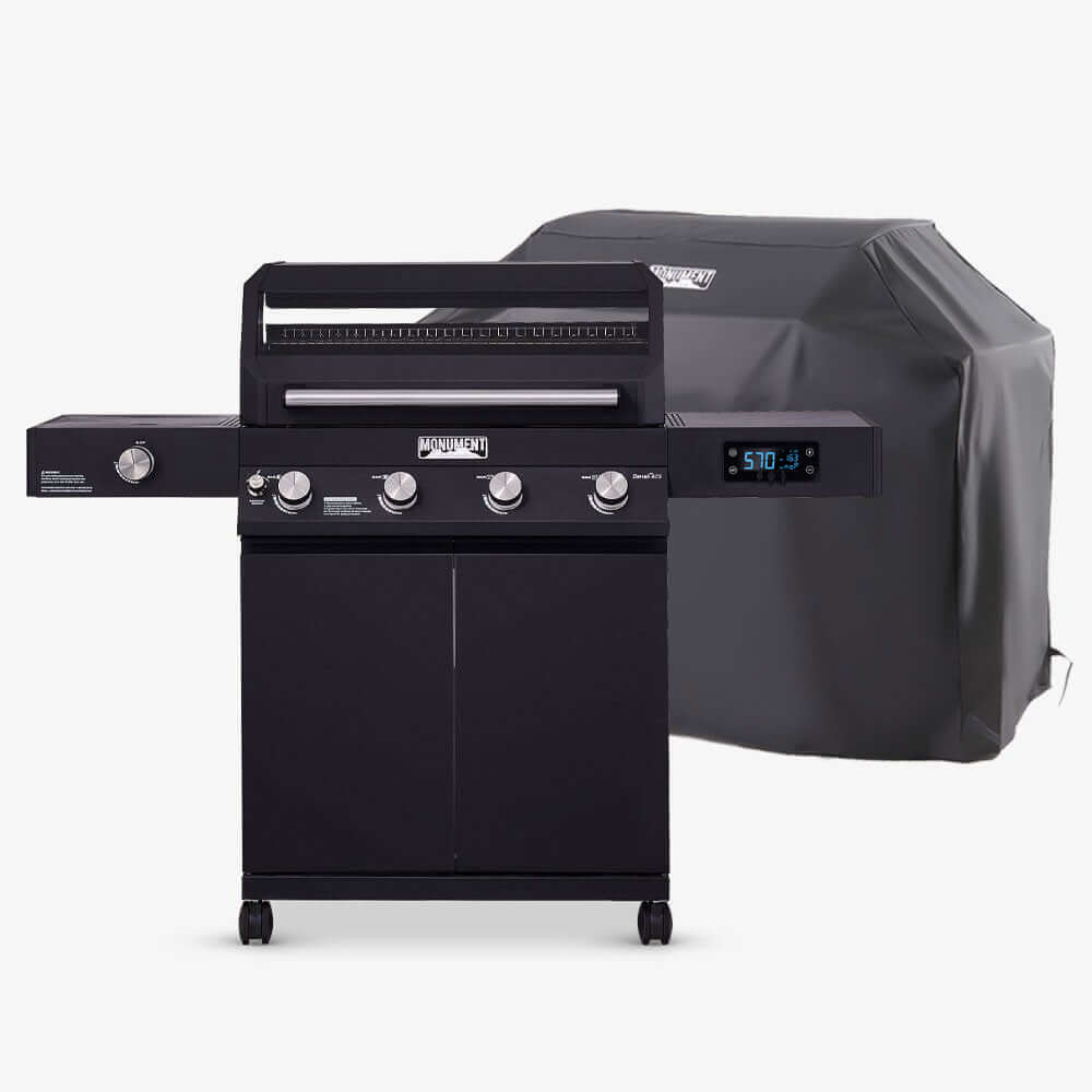 Monument Grills Denali 425 | Black Smart Tech Propane Gas Grill SpadezStore
