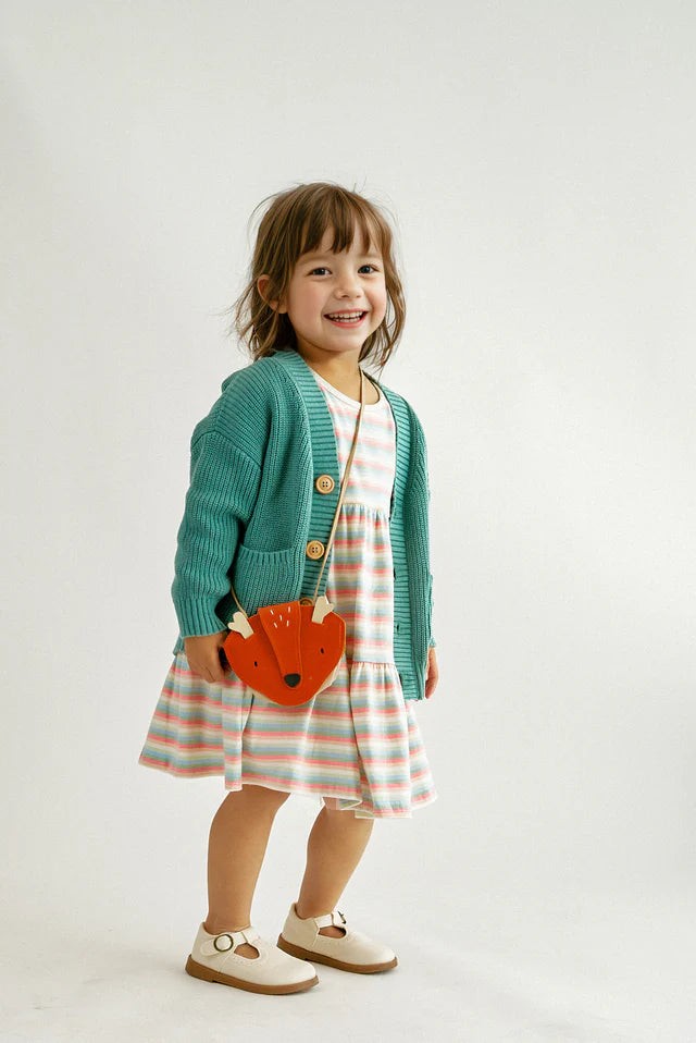 Abby & Evie Orange Fox Bag SpadezStore
