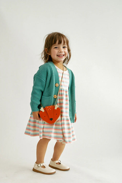 Abby & Evie Orange Fox Bag SpadezStore