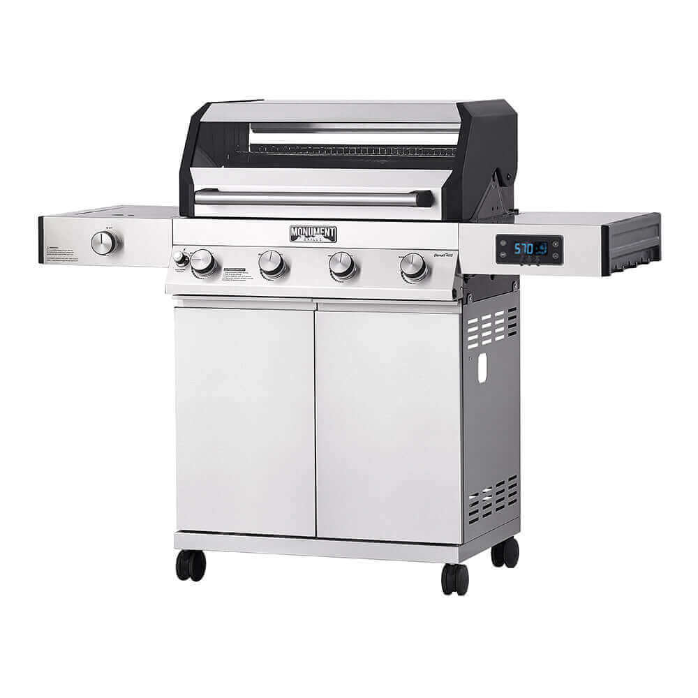Monument Grills Denali 405 | Stainless Smart Tech Propane Gas Grill SpadezStore