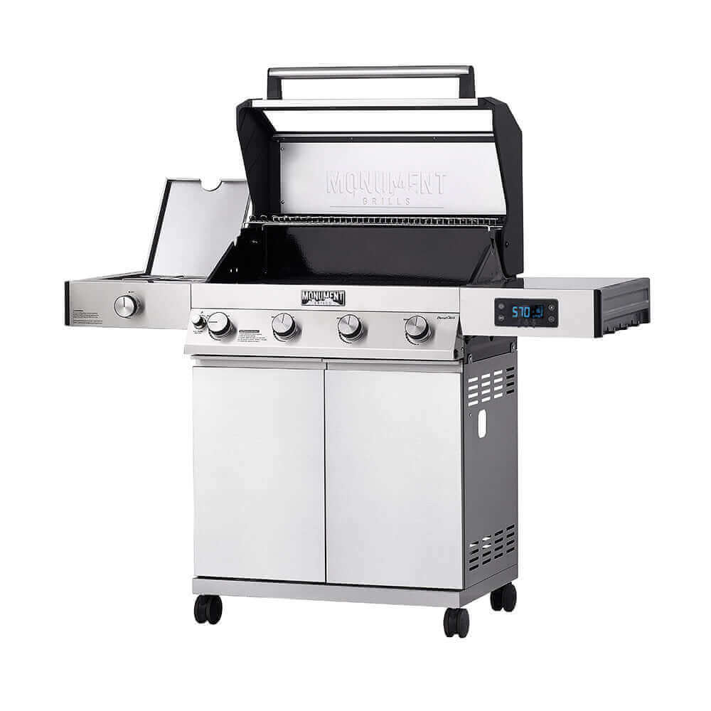 Monument Grills Denali 405 | Stainless Smart Tech Propane Gas Grill SpadezStore