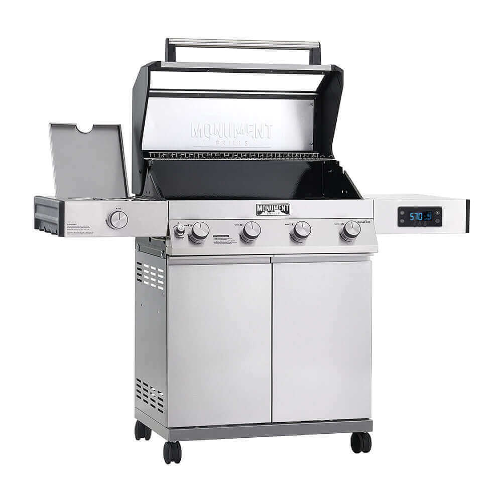 Monument Grills Denali 405 | Stainless Smart Tech Propane Gas Grill SpadezStore