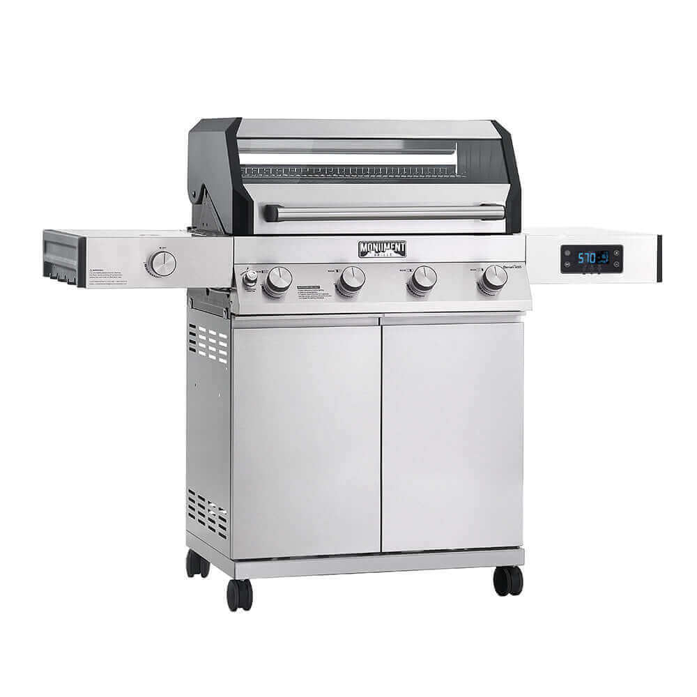 Monument Grills Denali 405 | Stainless Smart Tech Propane Gas Grill SpadezStore