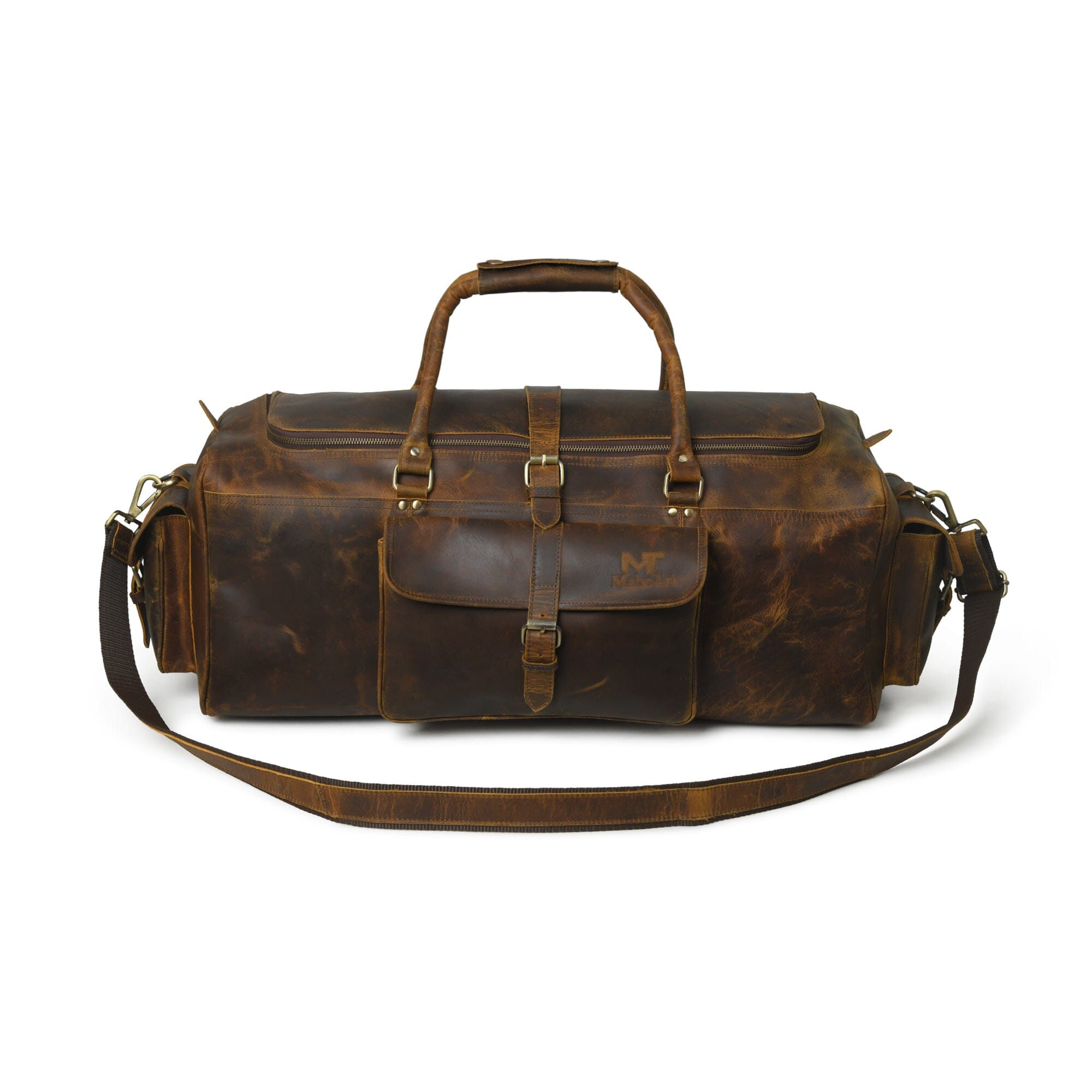 Classy Leather Bags The Goldman Travel Duffel SpadezStore