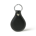 Classy Leather Bags Black Oval Leather Keyring SpadezStore