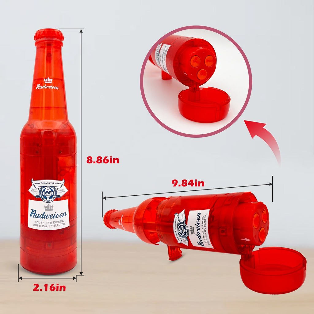 AGM MASTECH Drink Bottle Toy Gun with Foam Dart Bullets, Toy Foam Blaster Guns for Boy & Girl, Soda Blaster Guns Shooting Model,