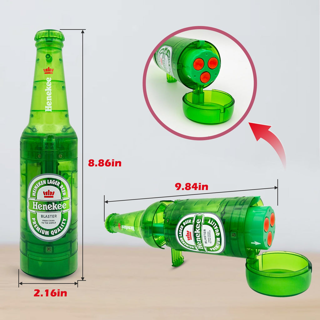 AGM MASTECH Drink Bottle Toy Gun with Foam Dart Bullets, Toy Foam Blaster Guns for Boy & Girl, Soda Blaster Guns Shooting Model,