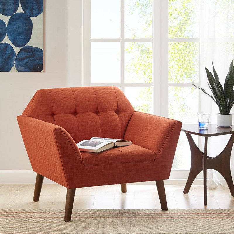 Ink+Ivy Newport Wide Mid-Century Modern Lounge Chair SpadezStore