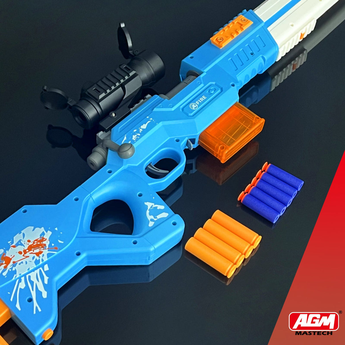 AGM MASTECH Toy Gun with Foam Dart Bullets, Toy Blaster, Toy Guns for Boy & Girl, Blaster Guns Shooting, Christmas Halloween Birthday Gifts for Adults Teen