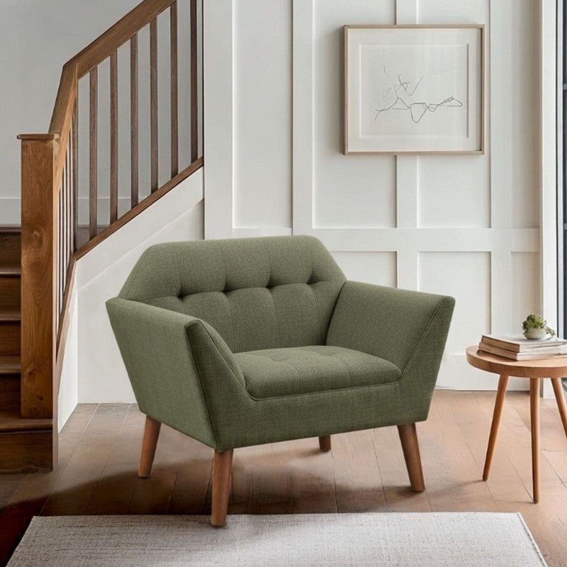 Ink+Ivy Newport Wide Mid-Century Modern Lounge Chair SpadezStore