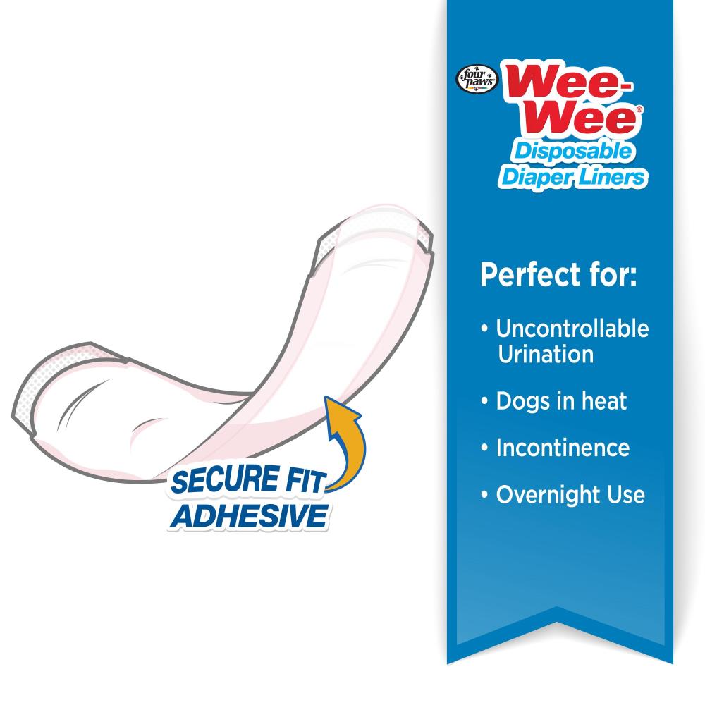 Four Paws Wee Wee Disposable Diaper Super Absorbent Liner Pads SpadezStore