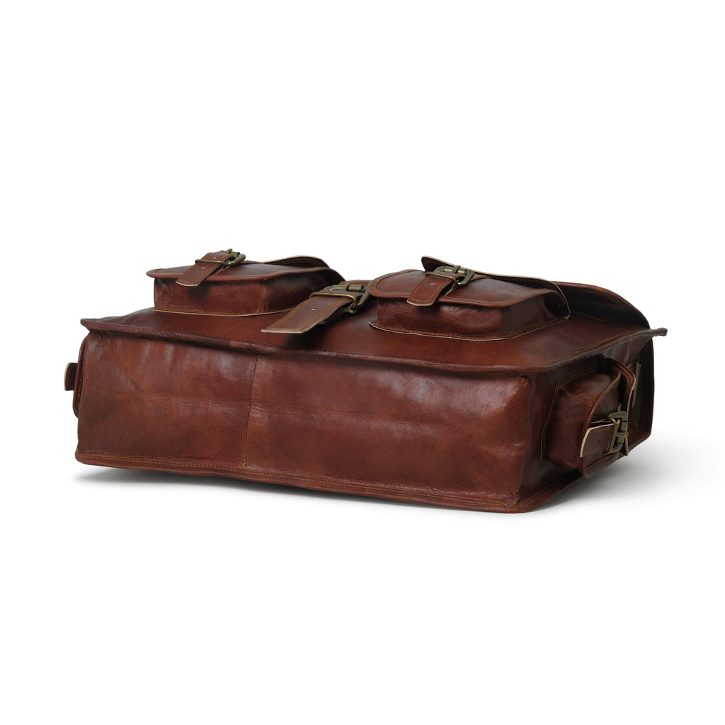 Classy Leather Bags The Retro II Office Briefcase