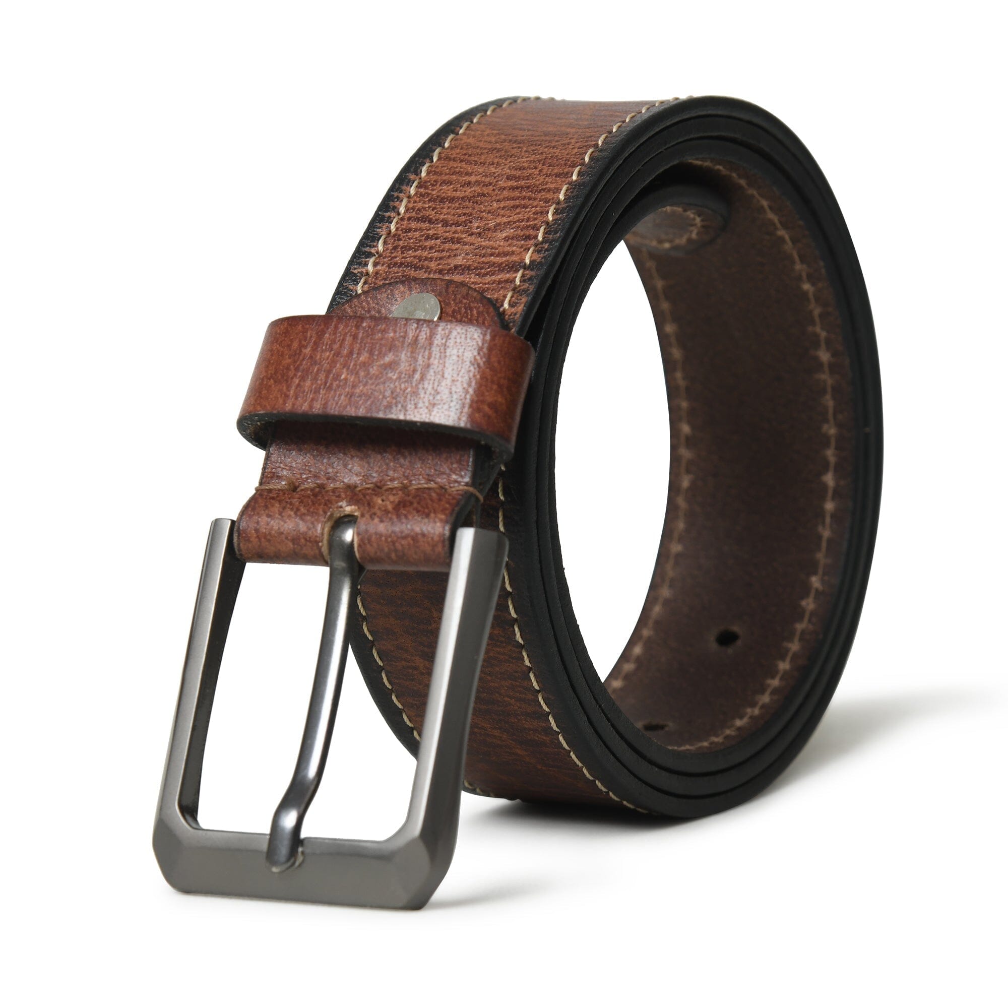 Classy Leather Bags Kairo Brown Leather Belt SpadezStore