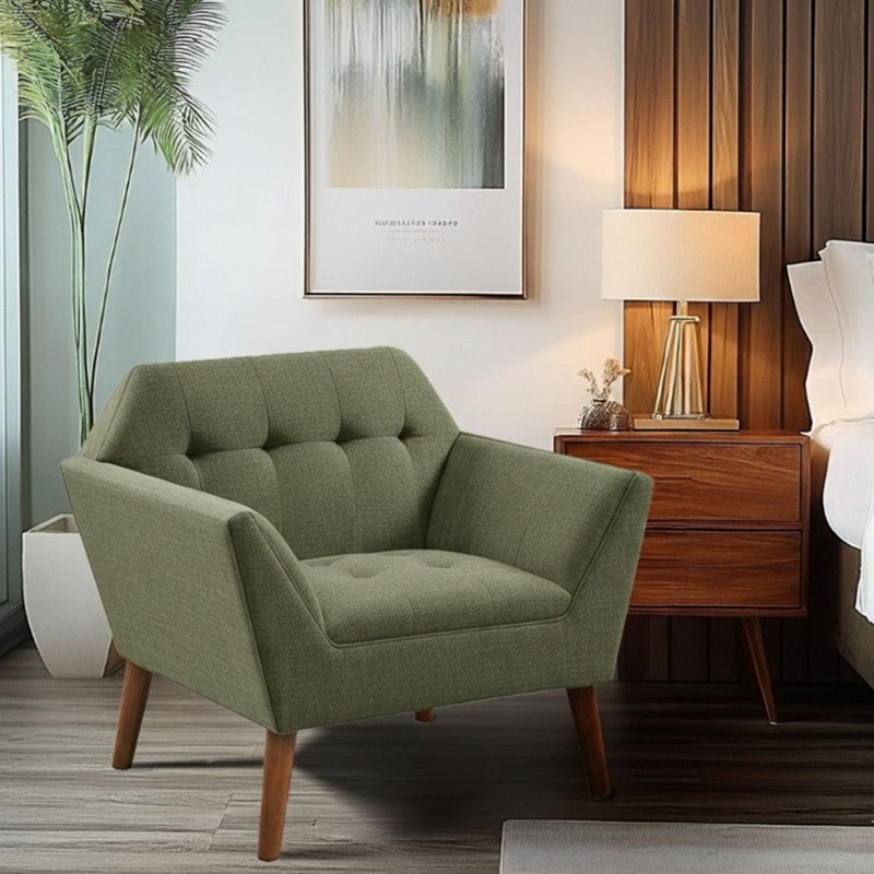 Ink+Ivy Newport Wide Mid-Century Modern Lounge Chair SpadezStore