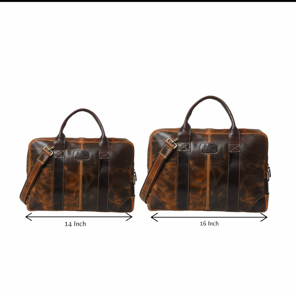 Classy Leather Bags Brown Jefferson Briefcase SpadezStore