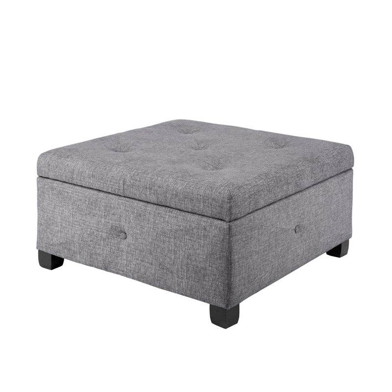 Madison Park Della Soft Close Storage Ottoman SpadezStore