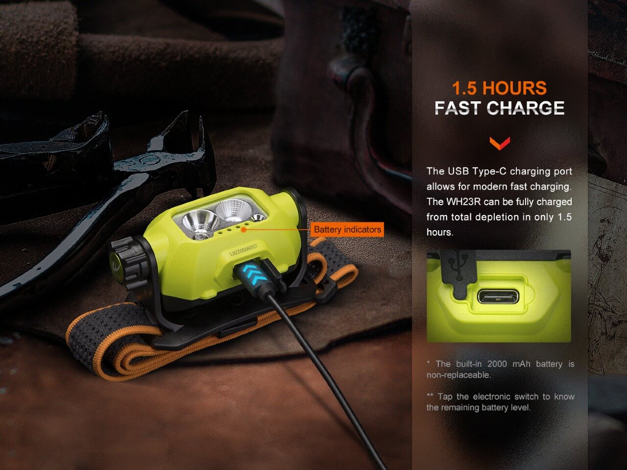 Fenix WH23R Gesture Sensing Industrial LED Headlamp SpadezStore