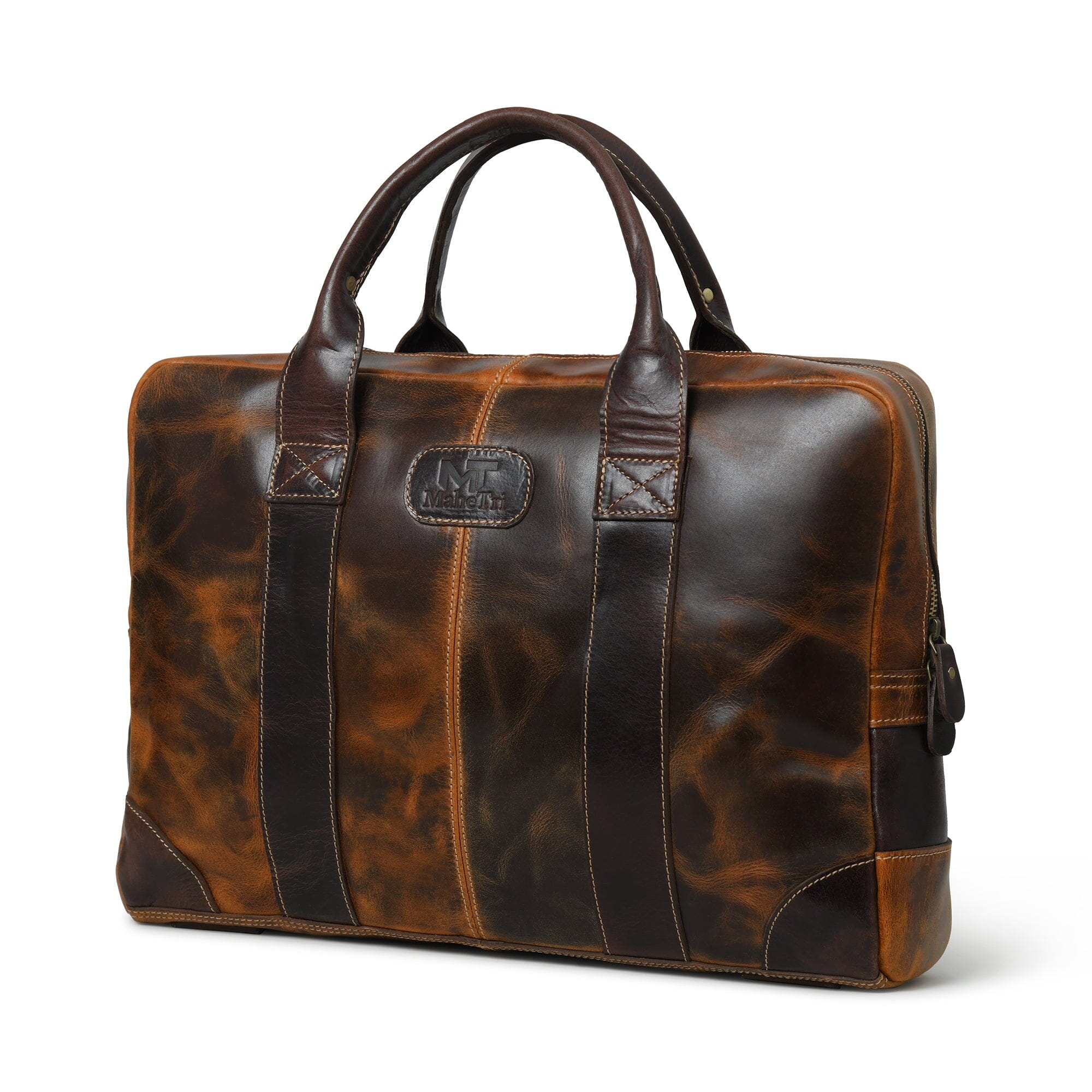 Classy Leather Bags Brown Jefferson Briefcase SpadezStore