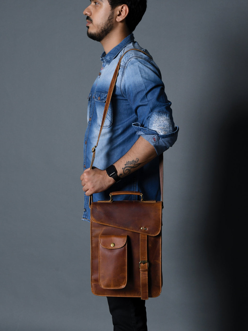 Classy Leather Bags Vintage Explorer Shoulder Crossbody Bag SpadezStore