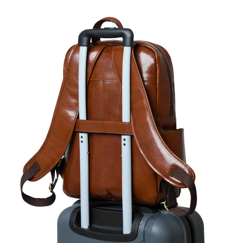 Classy Leather Bags Luxury Italian Leather Backpack, TanClassy Leather Bags SpadezStore