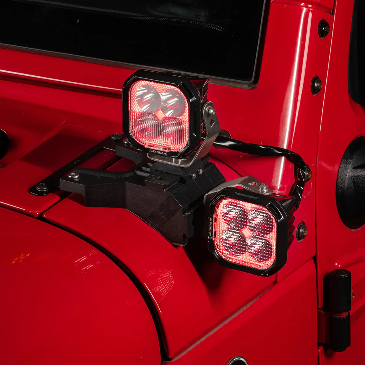 Auxbeam Color Play Series 3 Inch 116W RGB LED Pod Lights Combo Off Road Lights With 8 Backlight Options