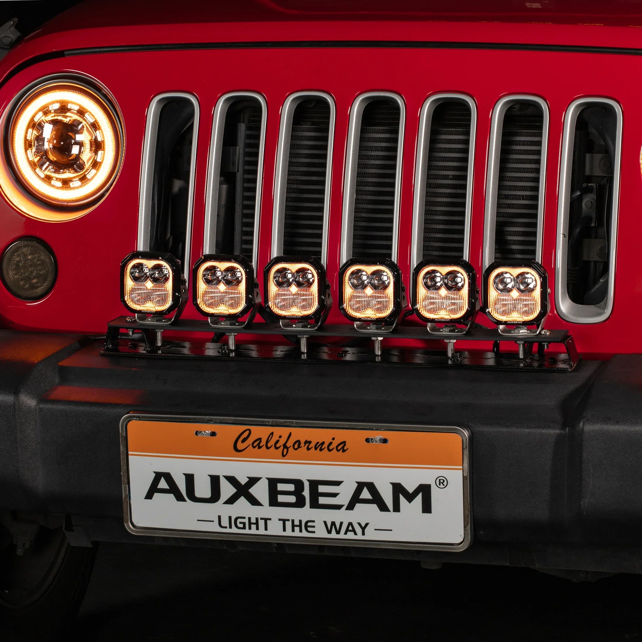 Auxbeam Color Play Series 3 Inch 116W RGB LED Pod Lights Combo Off Road Lights With 8 Backlight Options