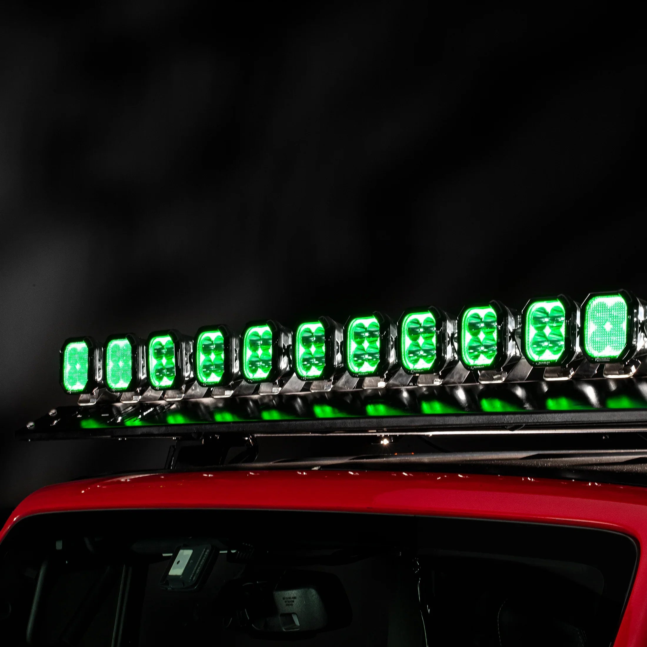 Auxbeam Color Play Series 3 Inch 116W RGB LED Pod Lights Combo Off Road Lights With 8 Backlight Options