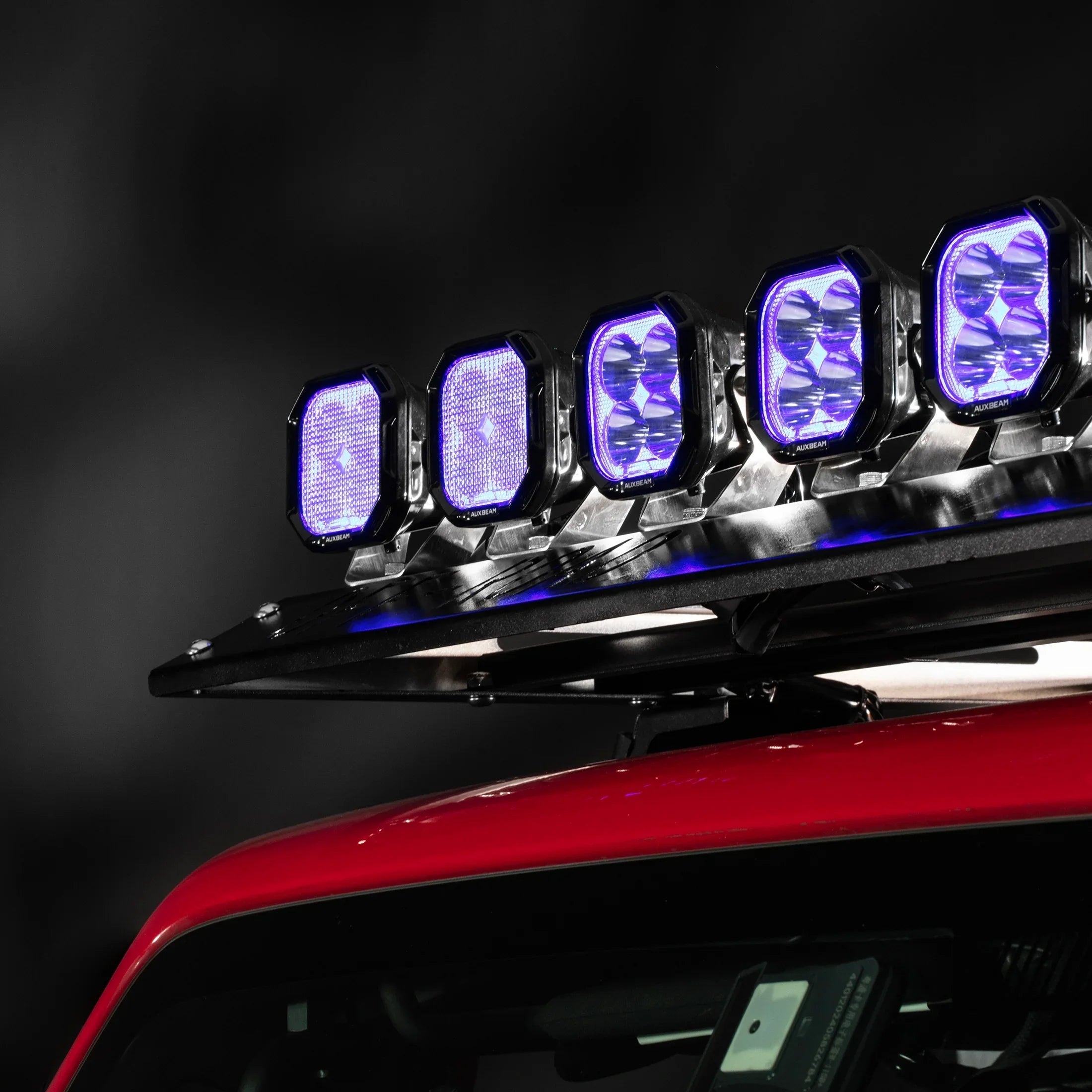 Auxbeam Color Play Series 3 Inch 116W RGB LED Pod Lights Combo Off Road Lights With 8 Backlight Options