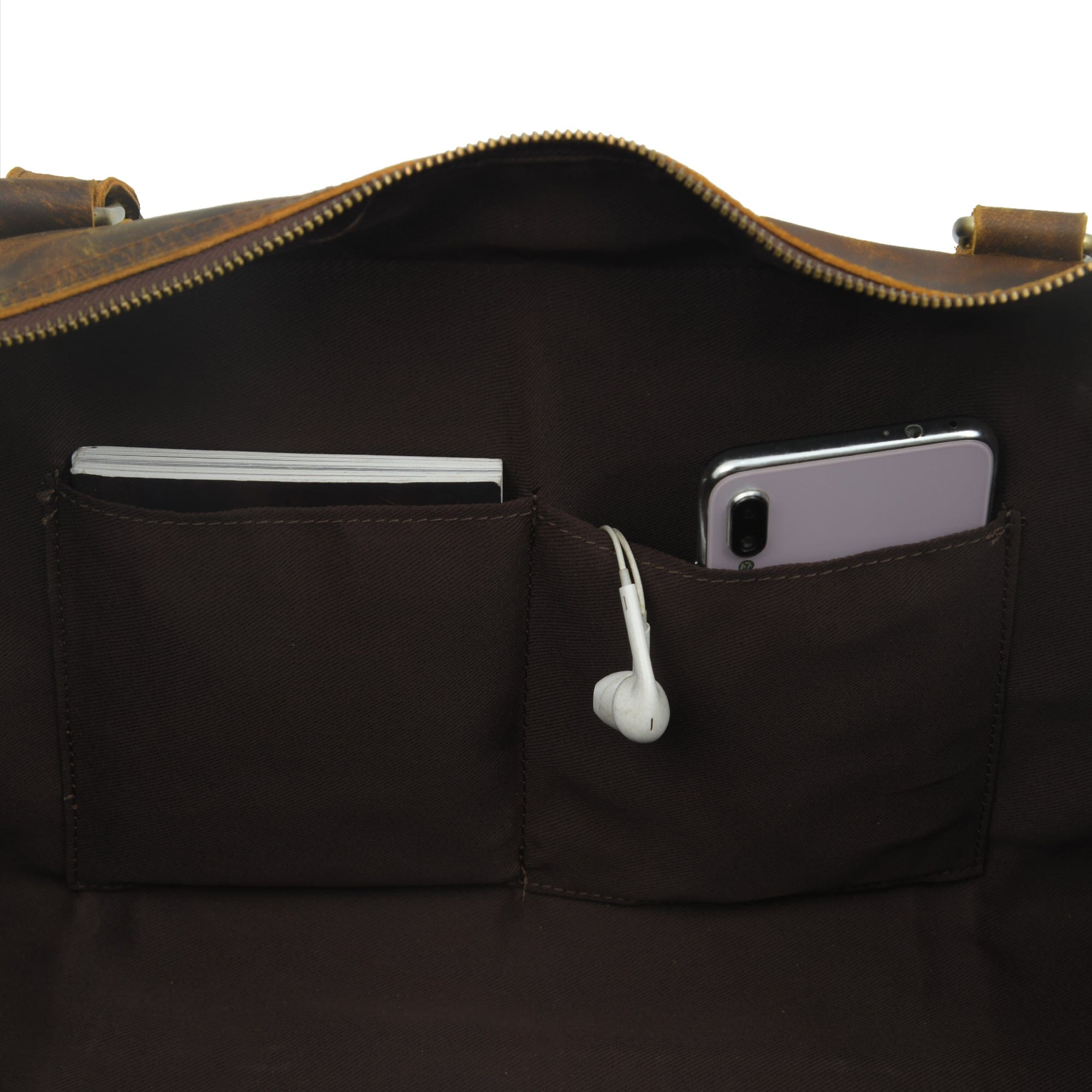 Classy Leather Bags The Goldman Travel Duffel SpadezStore