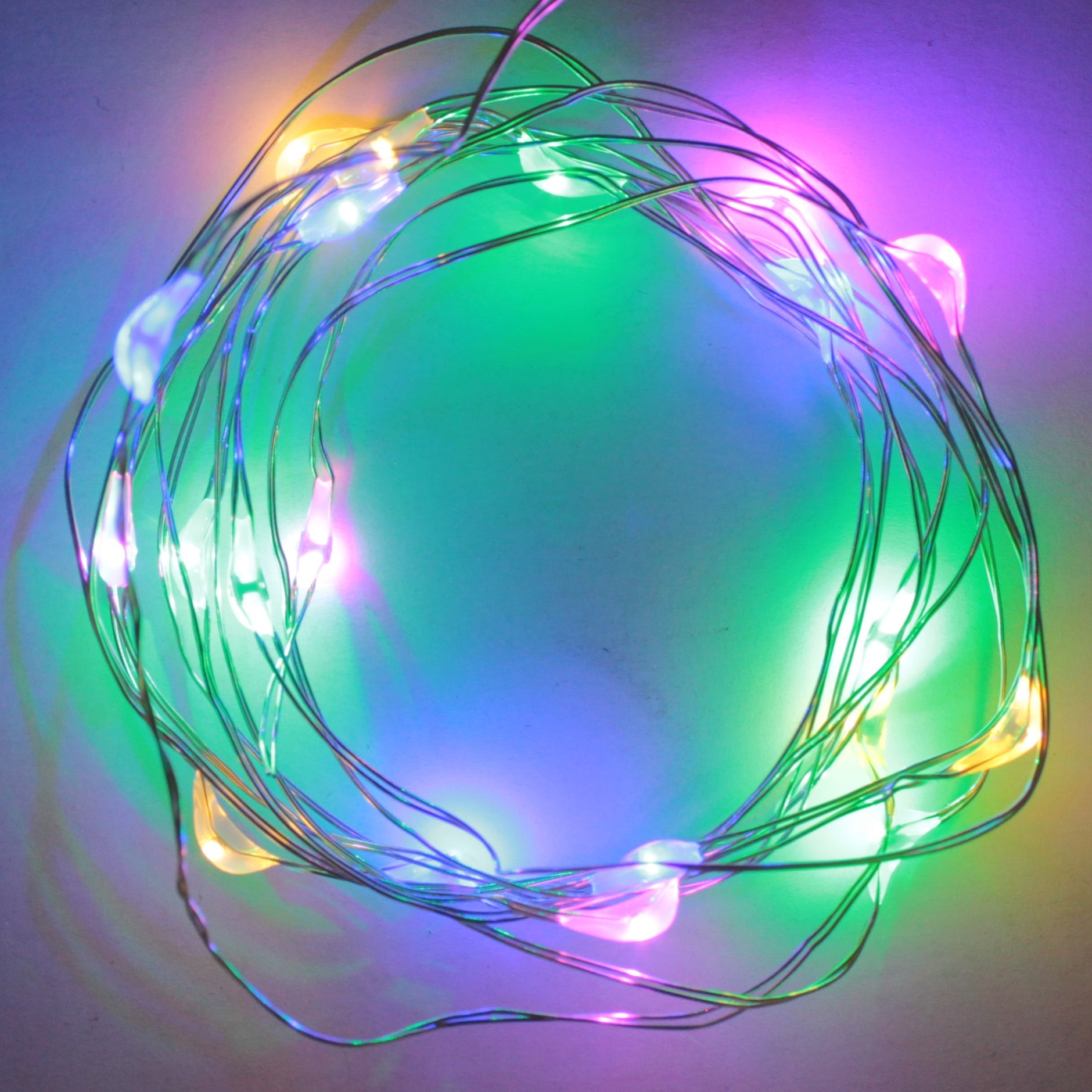 Perfect Holiday 10 LED Fairy Light Multi with Mini Battery Pack - 50 Piece Pack SpadezStore