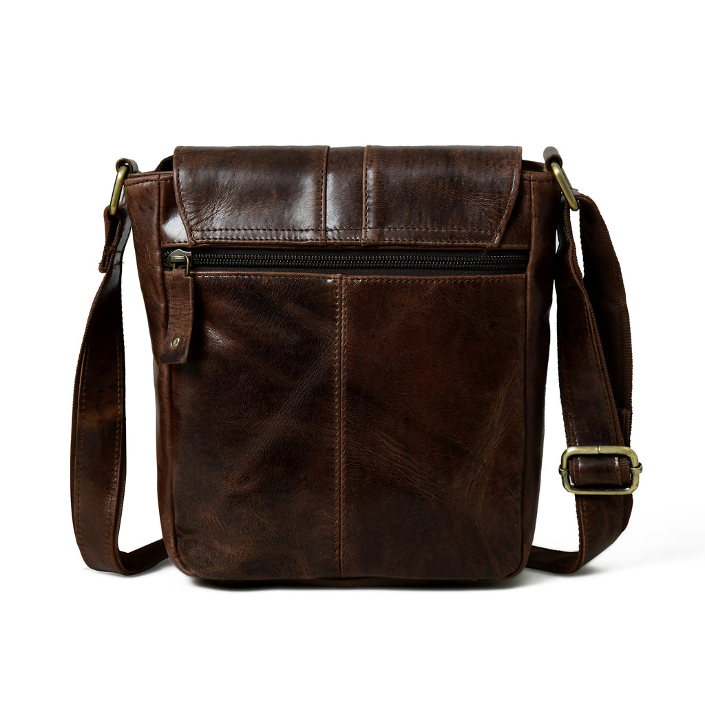 Classy Leather Bags Cocoa Classic Messenger Bag SpadezStore