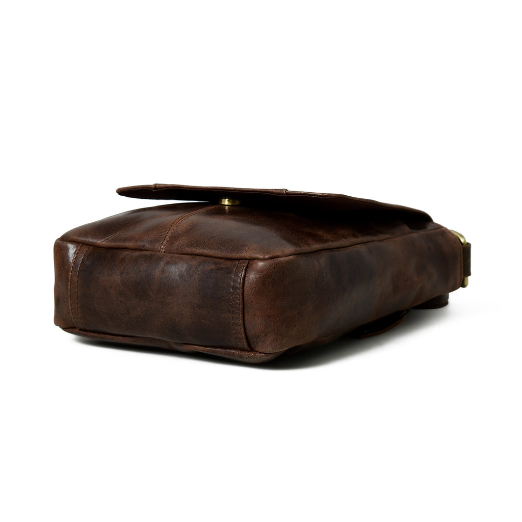 Classy Leather Bags Cocoa Classic Messenger Bag SpadezStore