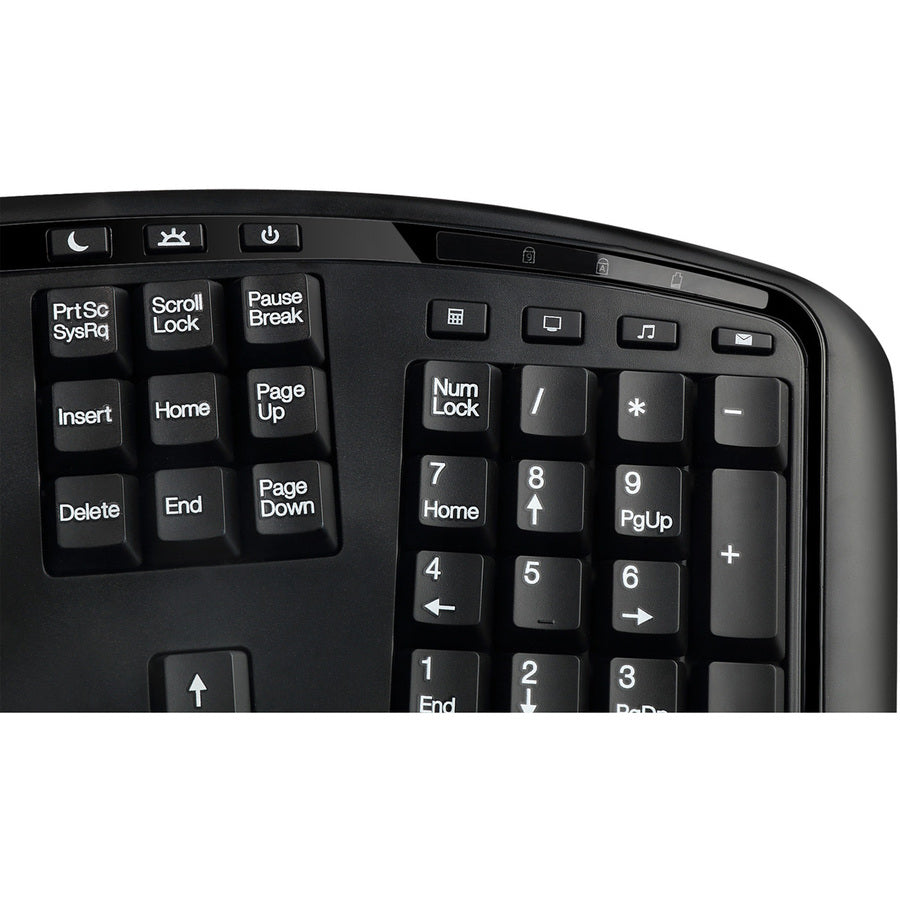 Adesso 2.4 GHz Wireless Ergonomic Trackball Keyboard SpadezStore