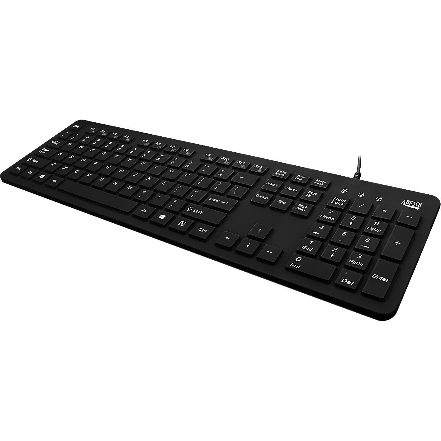 Adesso Antimicrobial Waterproof Desktop Keyboard SpadezStore