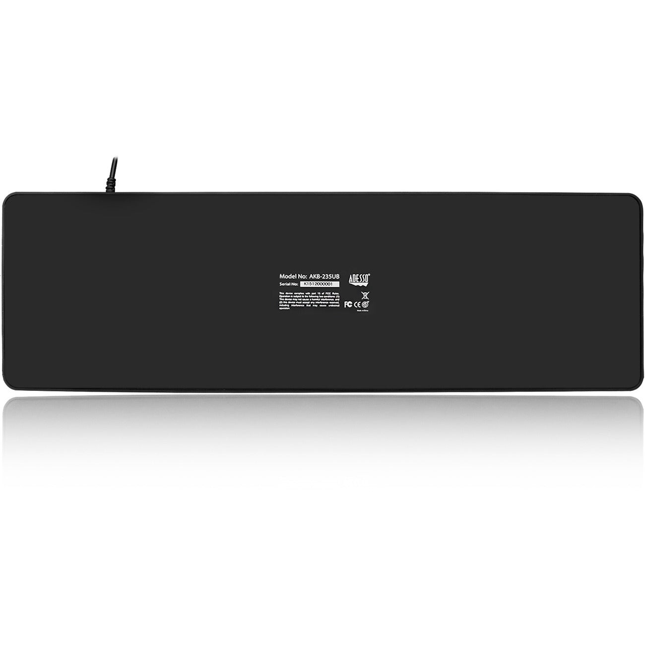 Adesso Antimicrobial Waterproof Desktop Keyboard SpadezStore