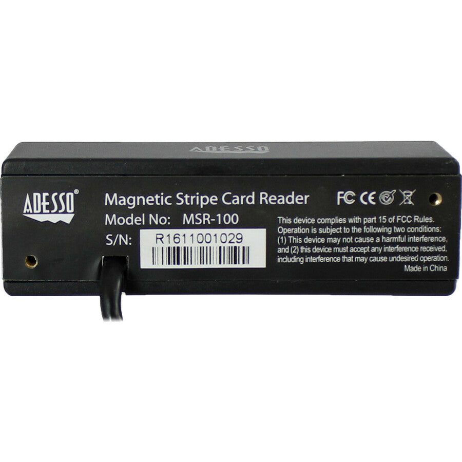 Adesso MSR-100 Magnetic Stripe Card Reader