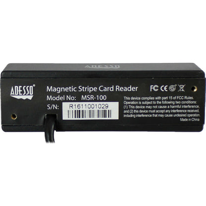Adesso MSR-100 Magnetic Stripe Card Reader SpadezStore