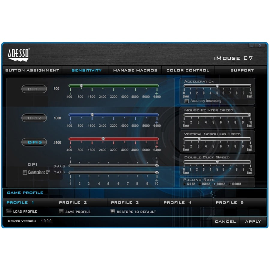 Adesso Programmable Vertical Ergonomic Left-Handed Mouse E7 SpadezStore