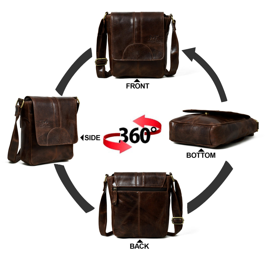 Classy Leather Bags Cocoa Classic Messenger Bag SpadezStore