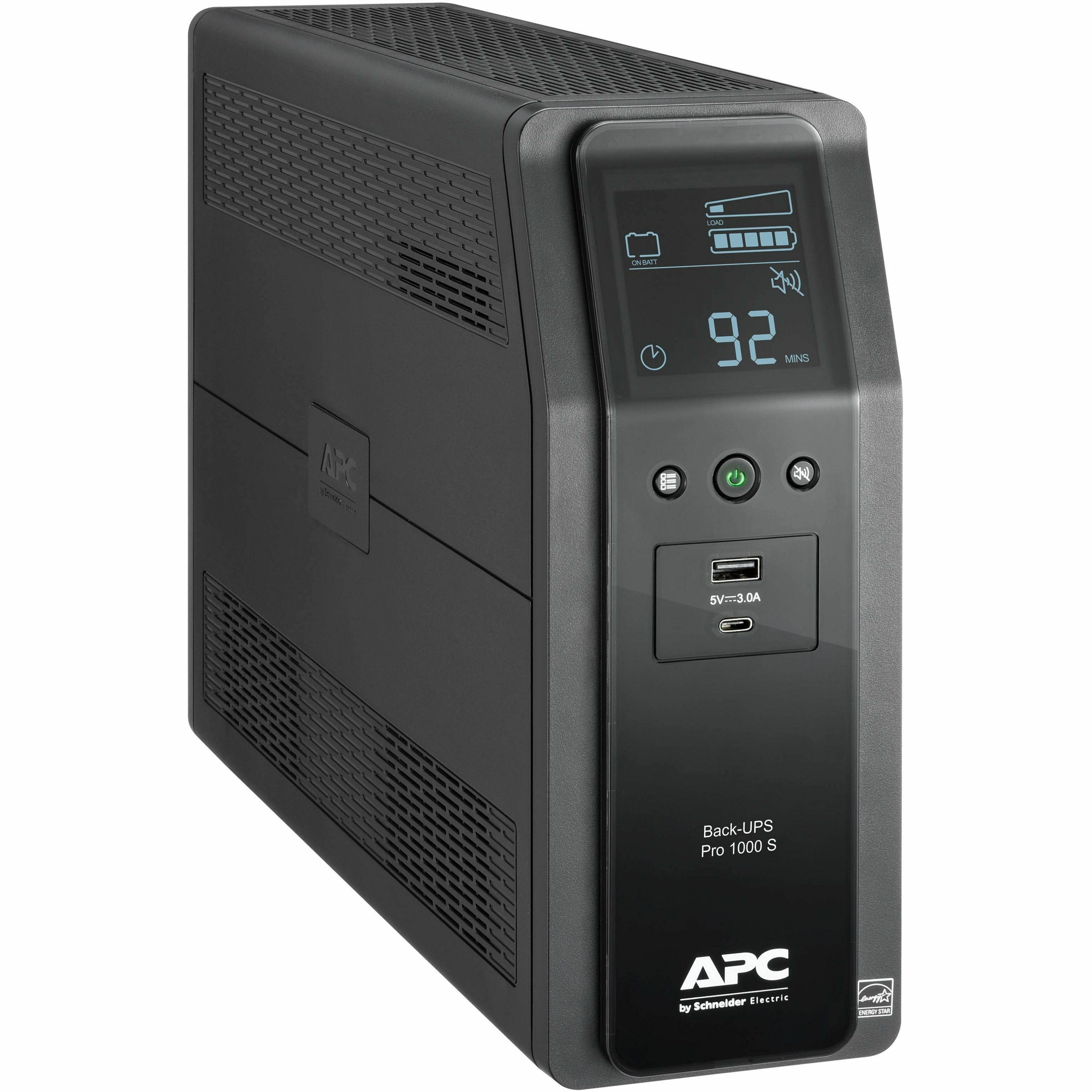 APC Back-UPS Pro 1000VA/600W Tower 120V 10x NEMA 5-15R outlets SpadezStore