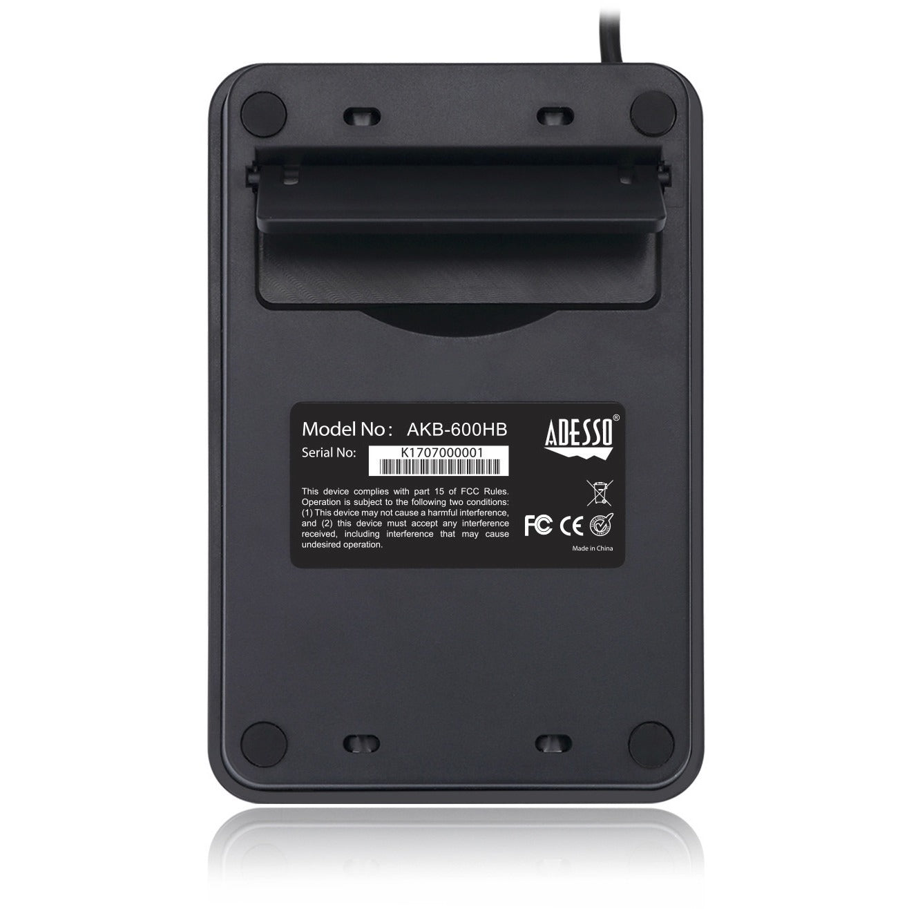 Adesso 19-Key Mechanical Keypad with 3-Port USB Hub SpadezStore