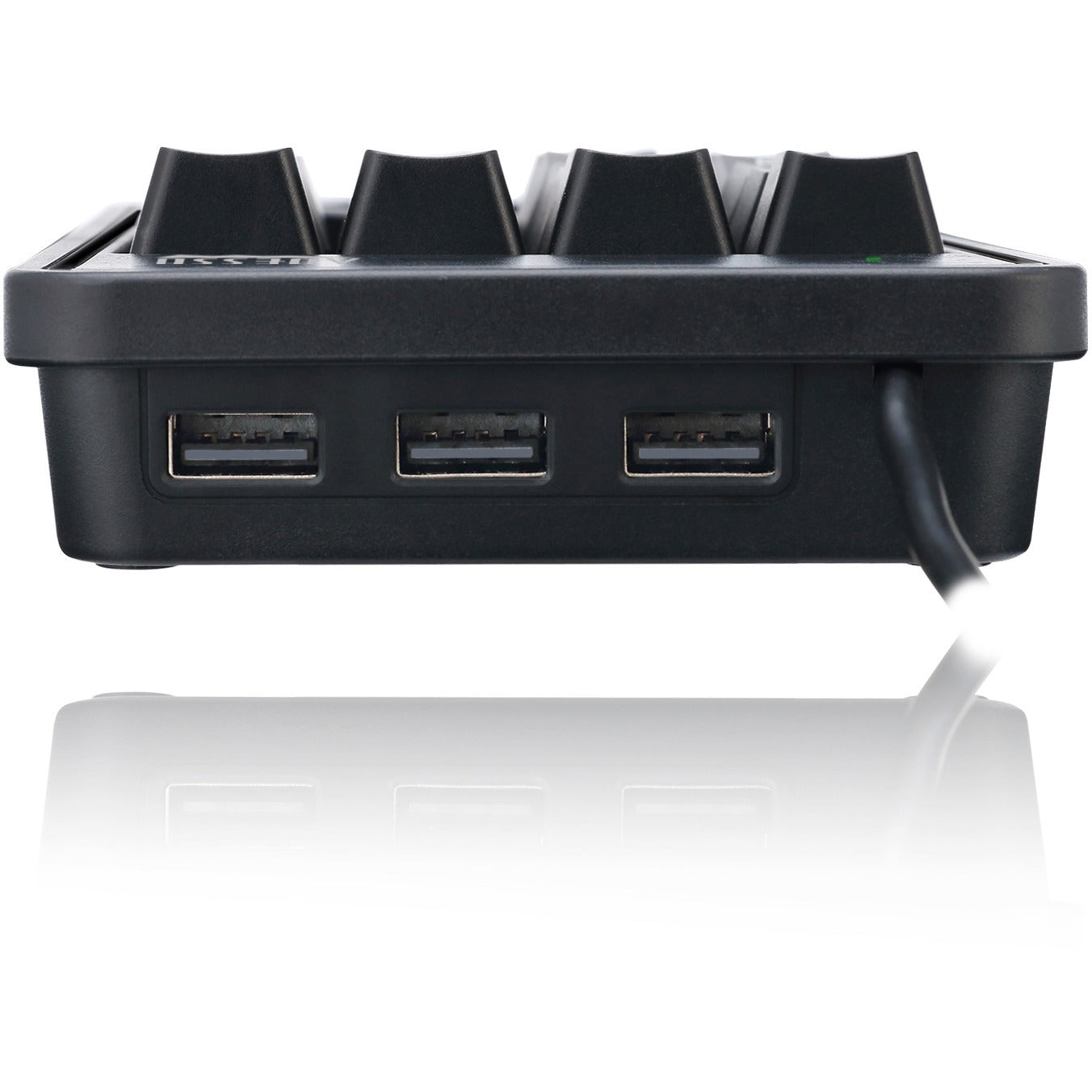 Adesso 19-Key Mechanical Keypad with 3-Port USB Hub SpadezStore