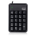 Adesso 19-Key Mechanical Keypad with 3-Port USB Hub SpadezStore