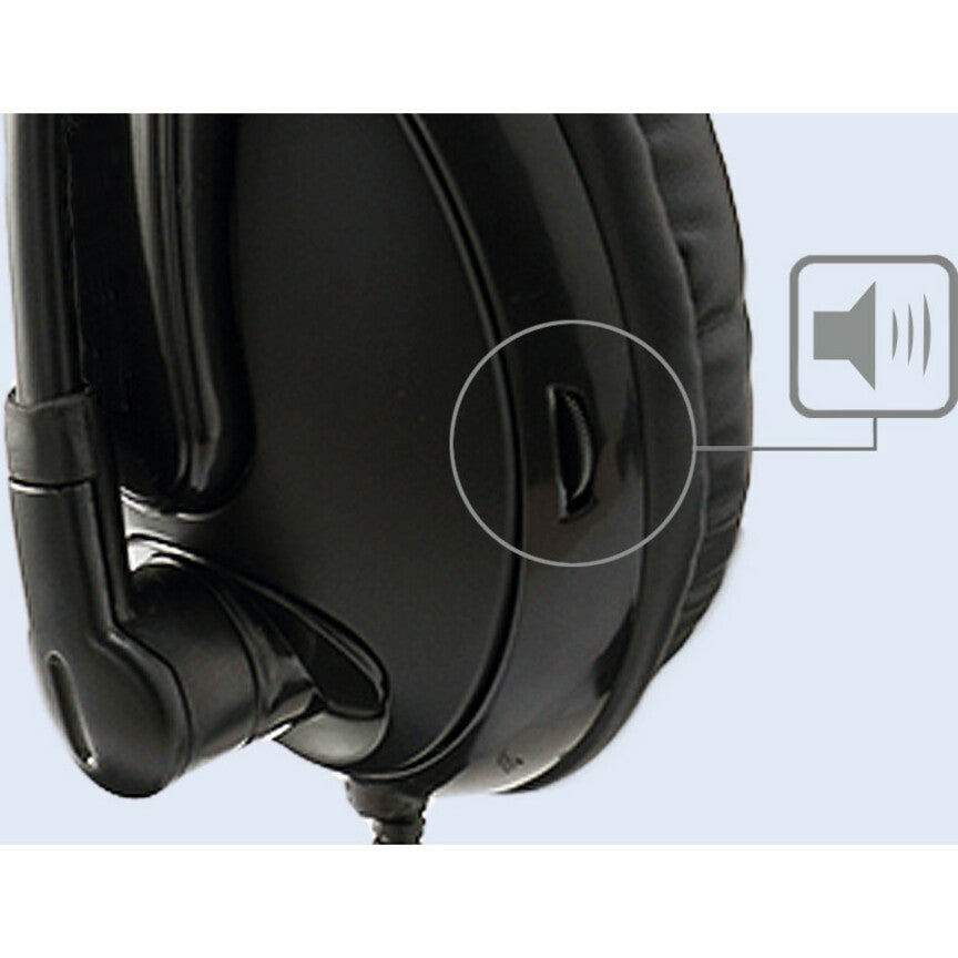 Adesso Xtream H5 - 3.5mm Stereo Headset with Microphone - Noise Cancelling - Wired- Lightweight SpadezStore