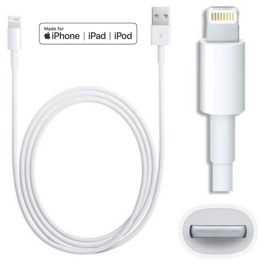 4XEM iPhone/iPod Charging Kit - Apple Charger and 3ft Lightning 8 Pin Cable - MFi Certified SpadezStore