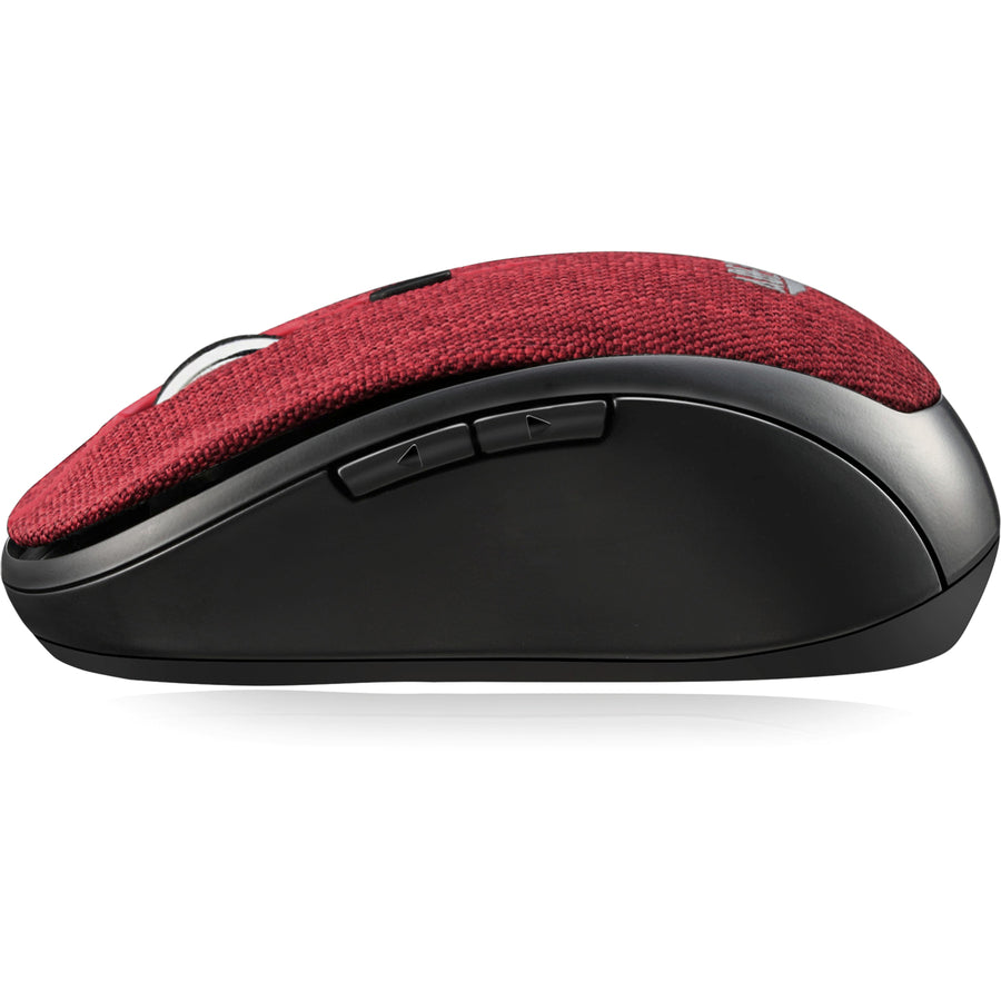 Adesso iMouse S80R - Wireless Fabric Optical Mini Mouse Red SpadezStore