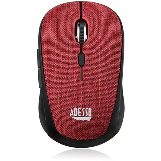 Adesso iMouse S80R - Wireless Fabric Optical Mini Mouse Red SpadezStore